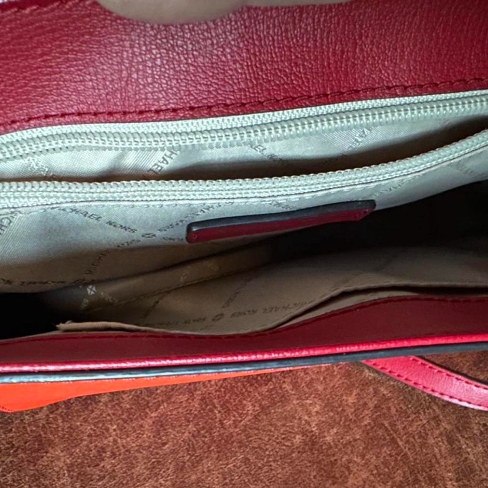 Michael Kors Red and Orange Satchel - Picture 11 of 14